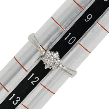 ノンブランド NON BRAND ダイヤモンド リング プラチナシルバー Pt900 ダイヤモンド リング 指輪 プラチナム ダイヤ フラワーモチーフ 花 11号