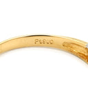 ノンブランド NON BRAND ダイヤ コンビリング イエローゴールドXプラチナシルバー K18YG Pt900 ダイヤモンド リング 指輪 1P 1粒ダイヤ 11.5号