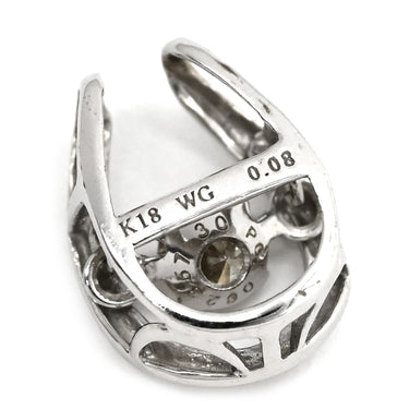 ノンブランド NON BRAND ダイヤ ペンダントトップ ホワイトゴールド K18WG ダイヤモンド ペンダントトップ 1P 1粒 ペンダントヘッド 18K 18金 750
