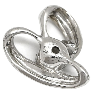 ノンブランド NON BRAND プラチナシルバー Pt900 ダイヤモンド ペンダントトップ プラチナム ダイヤ 1P 1石 1粒 ハートモチーフ