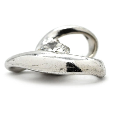 ノンブランド NON BRAND プラチナシルバー Pt900 ダイヤモンド ペンダントトップ プラチナム ダイヤ 1P 1石 1粒 ハートモチーフ