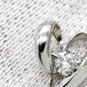 ノンブランド NON BRAND プラチナシルバー Pt900 ダイヤモンド ペンダントトップ プラチナム ダイヤ 1P 1石 1粒 ハートモチーフ