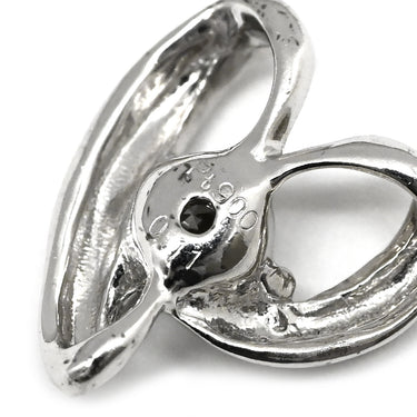 ノンブランド NON BRAND プラチナシルバー Pt900 ダイヤモンド ペンダントトップ プラチナム ダイヤ 1P 1石 1粒 ハートモチーフ