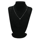 ノンブランド NON BRAND プラチナシルバー Pt900 ダイヤモンド ペンダントトップ プラチナム ダイヤ 1P 1石 1粒 ハートモチーフ