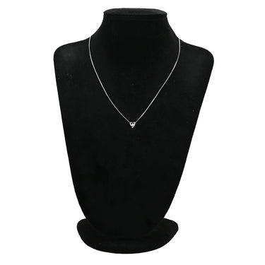 ノンブランド NON BRAND プラチナシルバー Pt900 ダイヤモンド ペンダントトップ プラチナム ダイヤ 1P 1石 1粒 ハートモチーフ