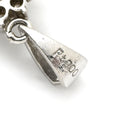 ノンブランド NON BRAND プラチナシルバー Pt900 ダイヤモンド ペンダントトップ プラチナム ペンダントヘッド センターダイヤ パヴェ メレダイヤ フラワーモチーフ