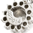 ノンブランド NON BRAND プラチナシルバー Pt900 ダイヤモンド ペンダントトップ プラチナム ペンダントヘッド センターダイヤ パヴェ メレダイヤ フラワーモチーフ