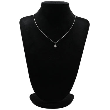 ノンブランド NON BRAND プラチナシルバー Pt900 ダイヤモンド ペンダントトップ プラチナム ペンダントヘッド センターダイヤ パヴェ メレダイヤ フラワーモチーフ