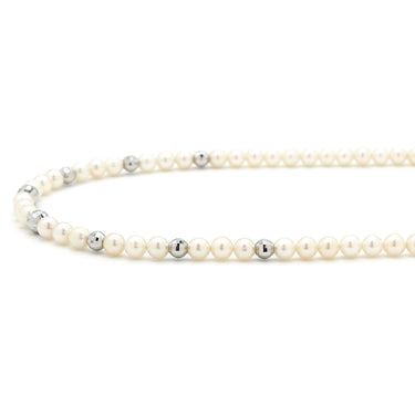 ノンブランド NON BRAND パールホワイト パール シルバー ネックレス あこやパール ホワイト SV silver