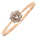 ノンブランド NON BRAND ダイヤリング ピンクゴールド K18PG ダイヤモンド リング 指輪 7.5号