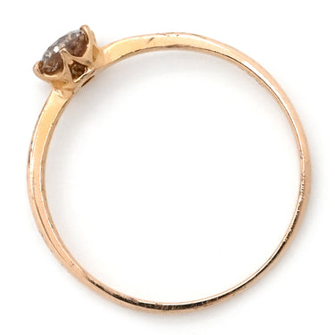 ノンブランド NON BRAND ダイヤリング ピンクゴールド K18PG ダイヤモンド リング 指輪 7.5号