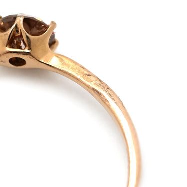 ノンブランド NON BRAND ダイヤリング ピンクゴールド K18PG ダイヤモンド リング 指輪 7.5号