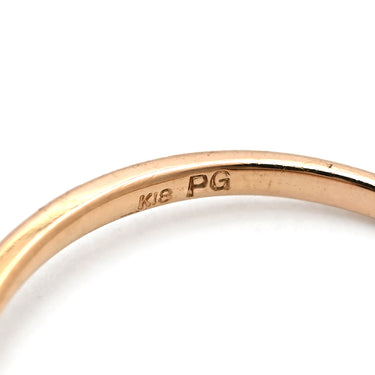 ノンブランド NON BRAND ダイヤリング ピンクゴールド K18PG ダイヤモンド リング 指輪 7.5号