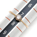 ノンブランド NON BRAND ダイヤリング ピンクゴールド K18PG ダイヤモンド リング 指輪 7.5号