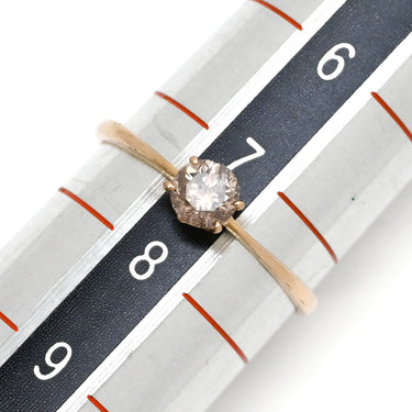 ノンブランド NON BRAND ダイヤリング ピンクゴールド K18PG ダイヤモンド リング 指輪 7.5号