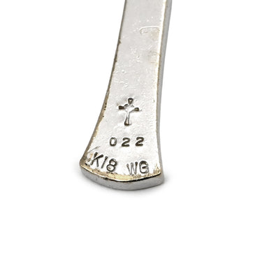 ノンブランド NON BRAND クロス ダイヤ ホワイトゴールド K18WG ダイヤモンド ペンダントトップ 十字架 ネックレストップ K18 WG ホワイトゴールド