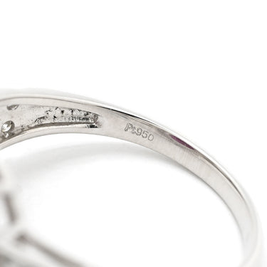 ノンブランド NON BRAND ルビー ダイヤリング プラチナシルバー Pt950 ルビー ダイヤモンド リング 指輪 レッド 赤 12号