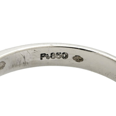 ノンブランド NON BRAND エメラルド ダイヤモンド リング プラチナシルバー Pt850 エメラルド ダイヤモンド リング 指輪 グリーン 緑 Pt850 16号