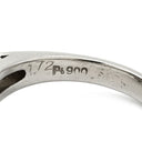 ノンブランド NON BRAND ルビー ダイヤリング プラチナシルバー Pt900 ルビー ダイヤモンド リング 指輪 レッド 赤 プラチナム ヘイローデザイン 9.5号