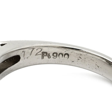 ノンブランド NON BRAND ルビー ダイヤリング プラチナシルバー Pt900 ルビー ダイヤモンド リング 指輪 レッド 赤 プラチナム ヘイローデザイン 9.5号