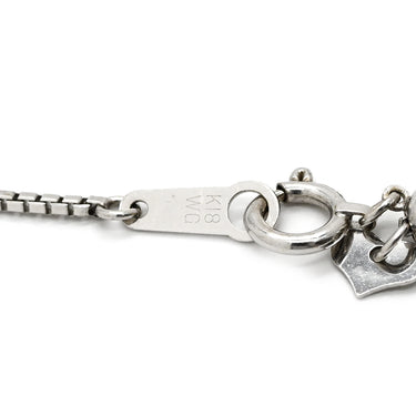 ノンブランド NON BRAND ルビーダイヤペンダント ホワイトゴールド K18WG ダイヤモンド ルビー ネックレス Au750 18K 18金 アールデコデザイン