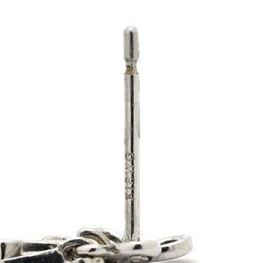 ノンブランド NON BRAND パールピアス ホワイトゴールド K18WG パール ダイヤモンド ピアス 1粒 1P シルバーグレー ダイヤ WG 18金 750 真珠