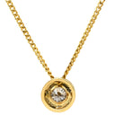 ノンブランド NON BRAND ダイヤペンダント イエローゴールド K18YG ダイヤモンド ネックレス 750 18K 1P 1粒ダイヤ YG