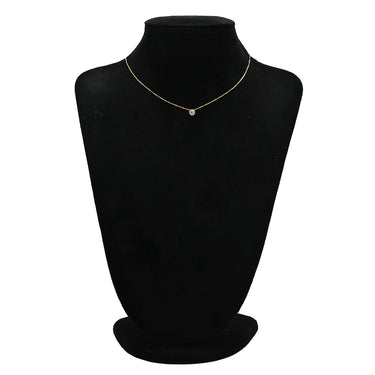 ノンブランド NON BRAND ダイヤペンダント イエローゴールド K18YG ダイヤモンド ネックレス 750 18K 1P 1粒ダイヤ YG