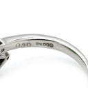 ノンブランド NON BRAND ヒスイ ダイヤリング プラチナシルバー Pt900 ヒスイ ダイヤモンド リング 指輪 翡翠 グリーン 9.5号