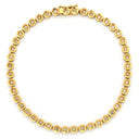 ノンブランド NON BRAND テニスブレスレット イエローゴールド K18YG ダイヤモンド ブレスレット ダイヤブレス