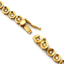 ノンブランド NON BRAND テニスブレスレット イエローゴールド K18YG ダイヤモンド ブレスレット ダイヤブレス