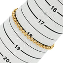 ノンブランド NON BRAND テニスブレスレット イエローゴールド K18YG ダイヤモンド ブレスレット ダイヤブレス