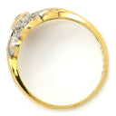 ノンブランド NON BRAND ルビー ダイヤ リング イエローゴールド K18YG ルビー ダイヤモンド リング 指輪 Au750 18K 18KT レッド 赤 13号