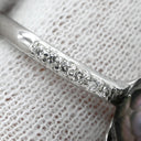 ノンブランド NON BRAND 黒蝶パール ダイヤリング プラチナシルバー Pt900 パール ダイヤモンド リング 指輪 1粒 1P 華真珠 12.5号