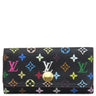 ルイヴィトン LOUIS VUITTON ミュルティクレ4 M93732 ノワール モノグラムマルチカラー キーケース ゴールド金具 黒 鍵入れ 4連 4本