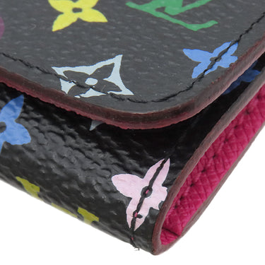 ルイヴィトン LOUIS VUITTON ミュルティクレ4 M93732 ノワール モノグラムマルチカラー キーケース ゴールド金具 黒 鍵入れ 4連 4本