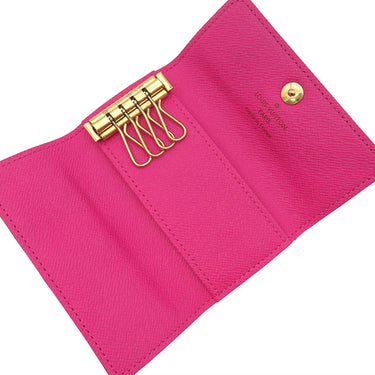 ルイヴィトン LOUIS VUITTON ミュルティクレ4 M93732 ノワール モノグラムマルチカラー キーケース ゴールド金具 黒 鍵入れ 4連 4本