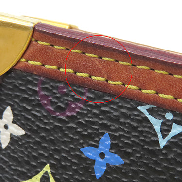 ルイヴィトン LOUIS VUITTON アジェンダPM R20895 ノワール モノグラムマルチカラー 手帳カバー ゴールド金具 黒 ダイアリー スケジュール帳