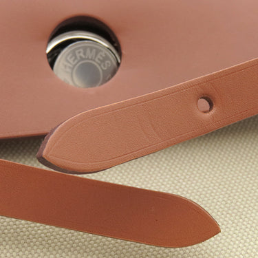 エルメス HERMES エールバッグジップ 31 ベージュ×ゴールド トワルミリタリー ヴァッシュハンター ショルダーバッグ シルバー金具 茶