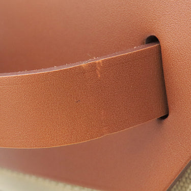 エルメス HERMES エールバッグジップ 31 ベージュ×ゴールド トワルミリタリー ヴァッシュハンター ショルダーバッグ シルバー金具 茶