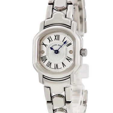 腕時計 ダニエルロート Daniel Roth メトロポリタン 519.S.10.163.B1.BD 自動巻き レディース OH済 純正ダイヤ シルバー 青針 ローマン