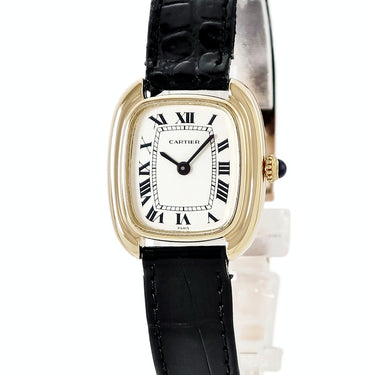 腕時計 カルティエ Cartier ゴンドラ SM 78079 手巻き レディース OH済 K18YG無垢 ホワイト 白 ローマン ヴィンテージ