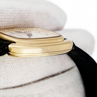 腕時計 カルティエ Cartier ゴンドラ SM 78079 手巻き レディース OH済 K18YG無垢 ホワイト 白 ローマン ヴィンテージ