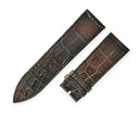 フランクミュラー FRANCK MULLER 純正 ロングアイランド用 1300 1200 1150 1100 クロコバンド ブロンズ クロコダイル 腕時計パーツ 替え ベルト 24mm ブロンズ ブラウン バネ棒
