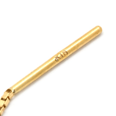 TASAKI TASAKI ロングチェーンパールピアス ピンクパール×イエローゴールド K18YG パール ピアス 淡水 真珠 1P 1粒 Au750 18K 18金 ボックスチェーン