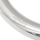 エルメス HERMES フェール ア シュヴァル シルバー×ブルーサフィール ステンレススチール キーホルダー シルバー金具 カラビナ キーリング 蹄鉄