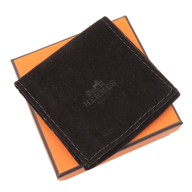 エルメス HERMES フェール ア シュヴァル シルバー×ブルーサフィール ステンレススチール キーホルダー シルバー金具 カラビナ キーリング 蹄鉄