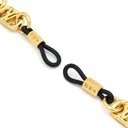 ルイヴィトン LOUIS VUITTON マイLVチェーン グラスコード Z00025 ゴールド GP ラバー ファッション雑貨 メガネチェーン メガネアクセサリー LVロゴ モノグラムフラワー