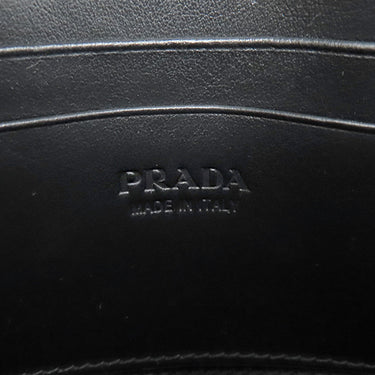 プラダ PRADA Re-Nylon スマートフォン ケース 2ZT060 ブラック ナイロン レザー ショルダーバッグ シルバー金具 黒 トライアングルロゴ フォンショルダー