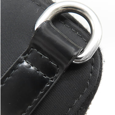 プラダ PRADA Re-Nylon スマートフォン ケース 2ZT060 ブラック ナイロン レザー ショルダーバッグ シルバー金具 黒 トライアングルロゴ フォンショルダー